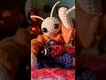 beetle friend does your autumn makeup ASMR 🍂#asmrsounds #crochet #asmrmakeup #asmrshorts