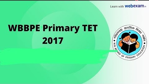 WB TET 2017 PRIMARY MATH SOLUTION