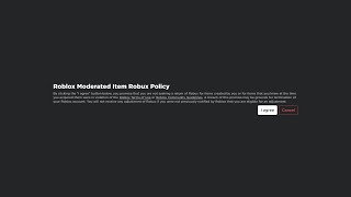 Roblox Moderated Item Robux Policy? 