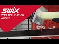 Swix how to wax application  alpine