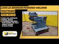 2500 LBS ARONSON MODEL HD25A POWERED WELDING POSITIONER, 110 VOLT SINGLE PHASE: STOCK #17996