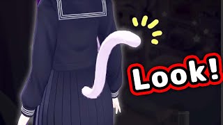 Okayu Shows Chat Her 3D Tail 【Hololive】