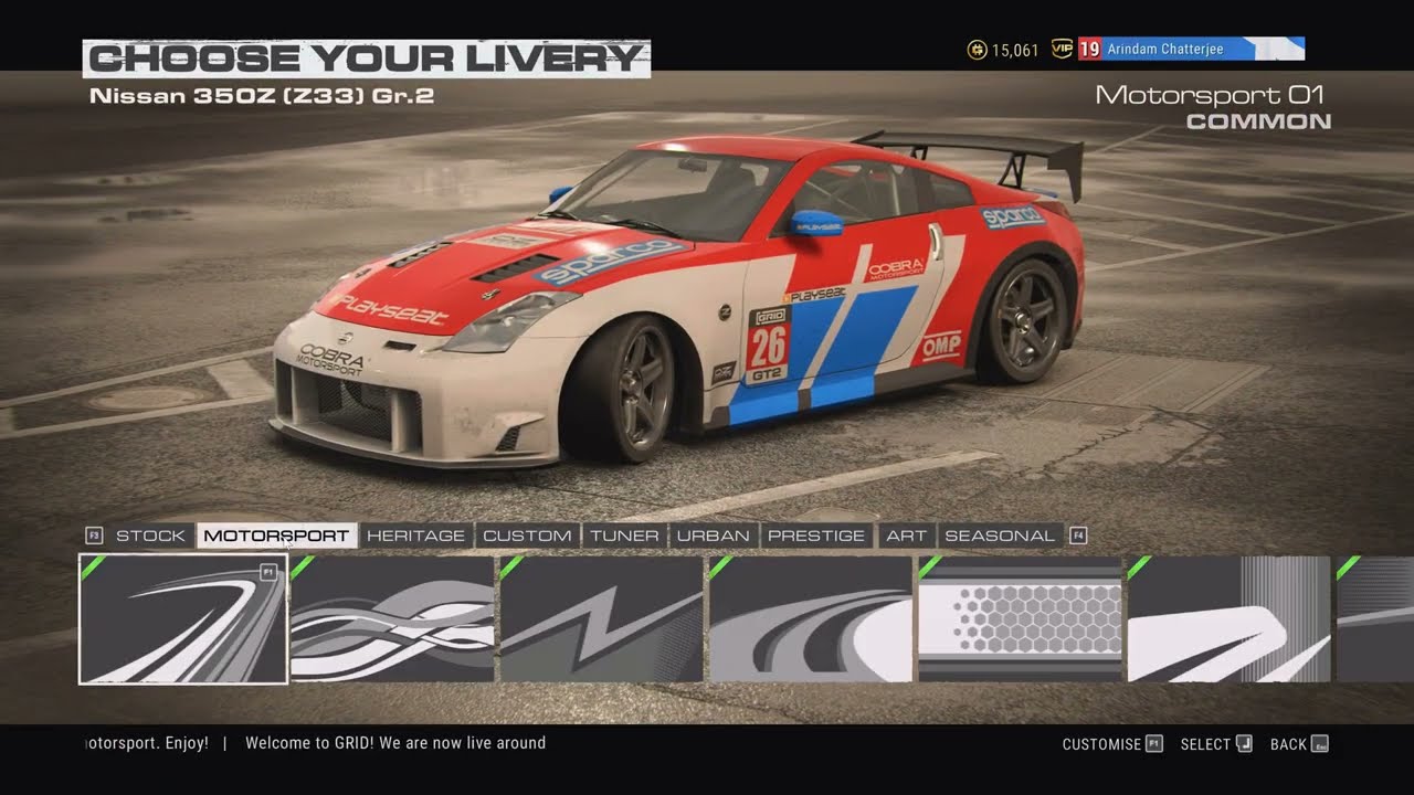 GRID 2019 #013 - Nissan 350Z (Z33) Gr.2 - Night Cup - Ferrari Red