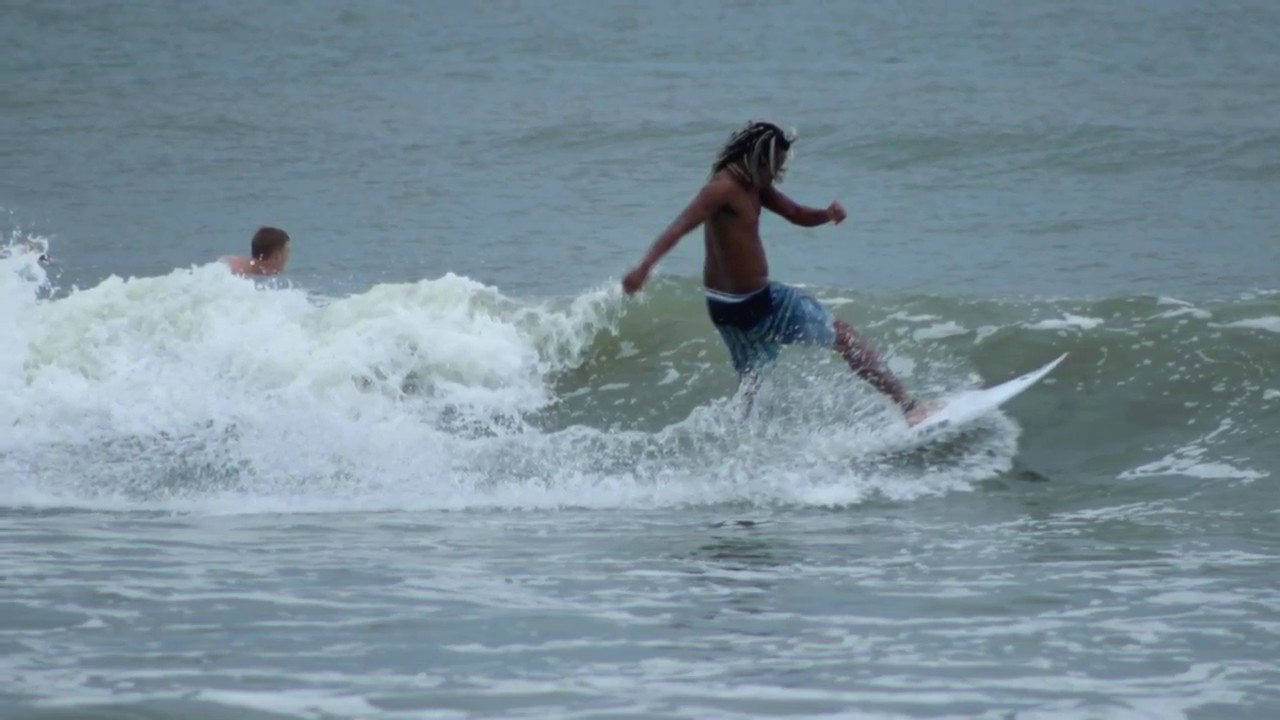 Surfing ( Mayport Poles Jacksonville Beach Florida USA ) YouTube