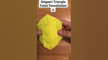 Origami Triangle Twist Tessellation 🔺| By Origam.By.E | #shorts