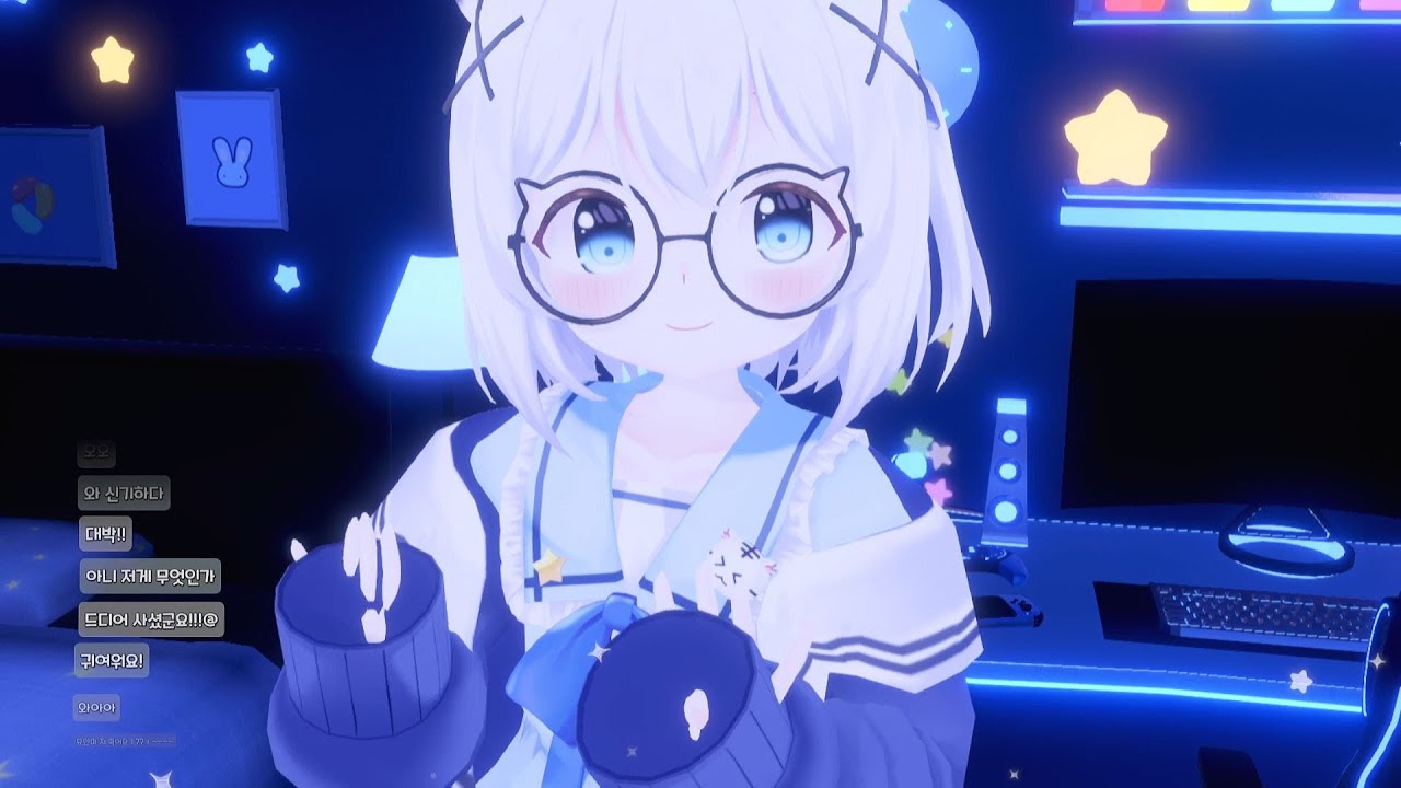 중국팬에게 3D모델을 선물받은 버튜버