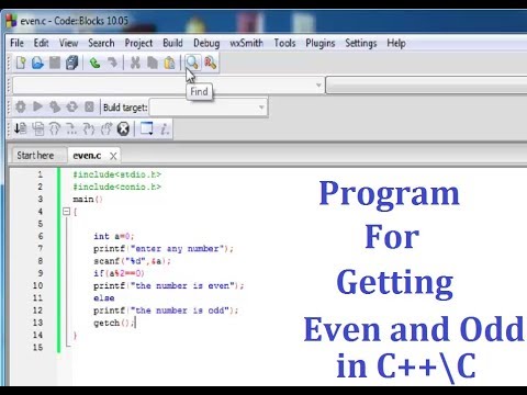 How to make a program for even and odd integer in c++