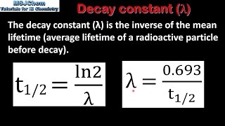C 3 Calculating The Decay Constant Sl Youtube