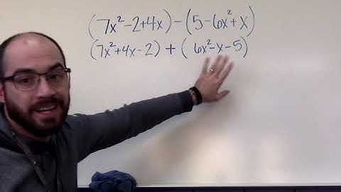 Adding/Subtracting Polynomials (non standard form)
