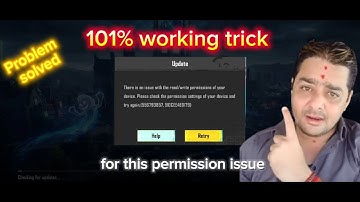 There is issue with readPlease check the permission settings of your device and try again#bgmi #pubg