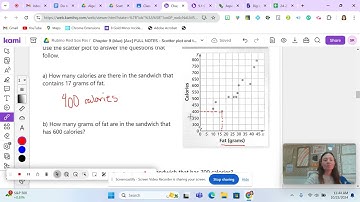 Lesson 9.1 Scatter Plots Notes Video