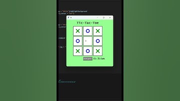 python tkinter:"tic tac toe"video game code #shorts#viralvideo#viralshorts#pythongui#coding#tutrial