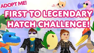 Fossil Egg Hatch Challenge!🦖🥚 First to legendary: Gemma vs Jesse! 🆚 Adopt Me! on Roblox