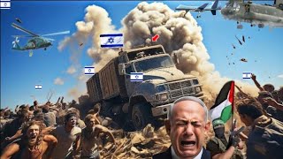 Hezbollah and Hamas Uses Irani War Helicopters Attack on Israeli Military Base & War Vehicles-Gta5