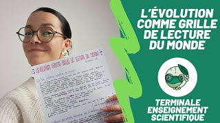 L'évolution comme grille de lecture du monde - Term enseignement scientifique - Madame SVT