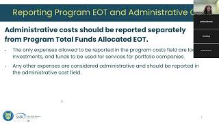 SSBCI Capital Program Quarterly Report Training