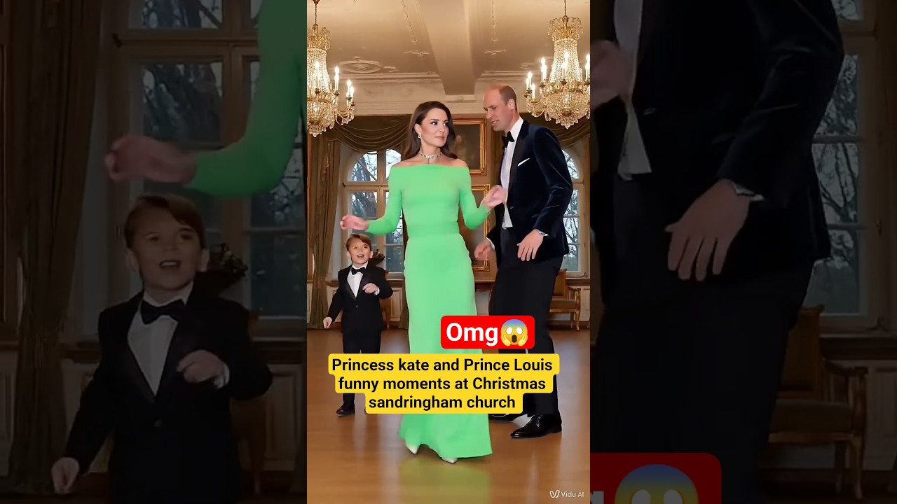 Princess Kate and Prince Louis funny dance moments at Christmas carol 