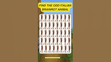 Only Geniuses See the Odd Italian Animal!🧠 #shorts #youtubeshorts #italianbrainrotanimals #brainrots
