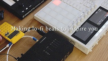 Making a DAWLESS LOFI beat (PO-33, Maschine Plus, OP-1) [no talking]