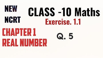 Class 10 Maths Ex 1.1 Q5 solution chapter 1 Real numbers New ncert book pattern #realnumbers