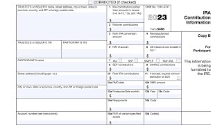 IRS Form 5498 walkthrough  ARCHIVED COPY  READ COMMENTS ONLY