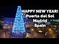 New Year's Eve from Puerta del Sol, Madrid, Spain. Happy New Year 2021!