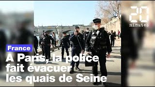 Coronavirus: A Paris, la police fait évacuer les quais de Seine bondés
