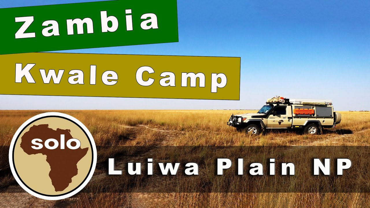 Rustic Camping at Kwale Camp in Liuwa Plains National Park, western Zambia.