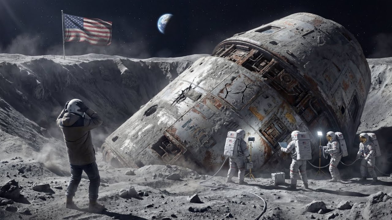 ASMR Space Restoration! Ancient Moon Spaceship Recovered and Restored on Earth