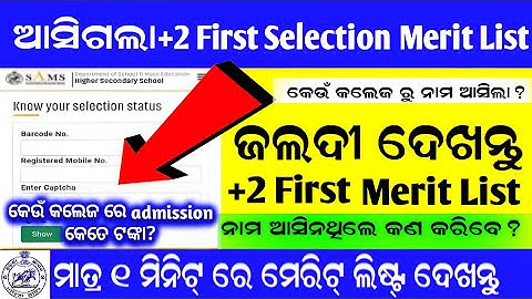 +2 admission| How to check plus two First selection merit list|plus two merit list How to check