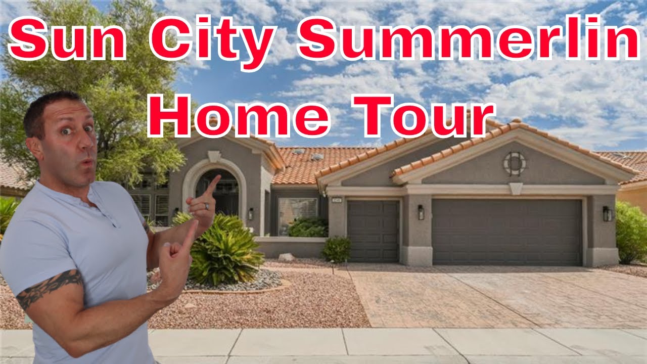 Sun City Summerlin Las Vegas Home Tour or a 3 Bedroom, 2.75 Bath, 3 Car