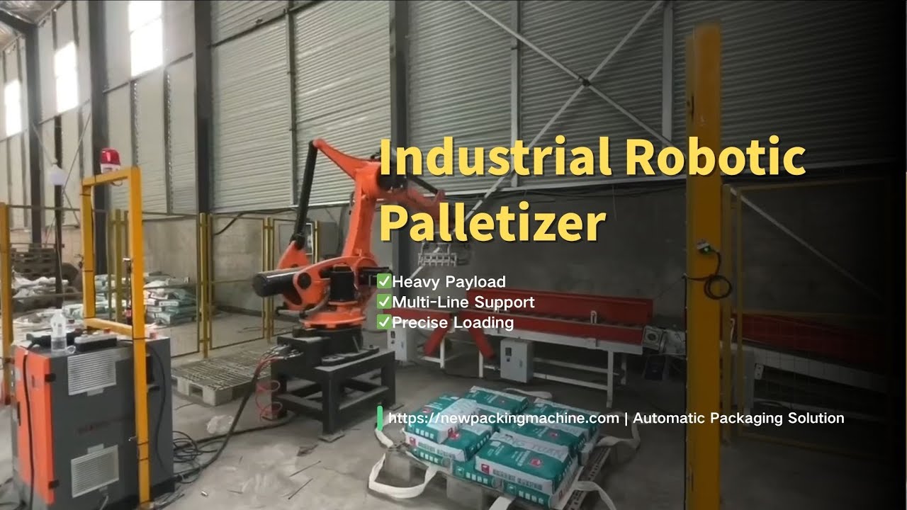 Robotic Palletizer for 25kg Plastic Bags