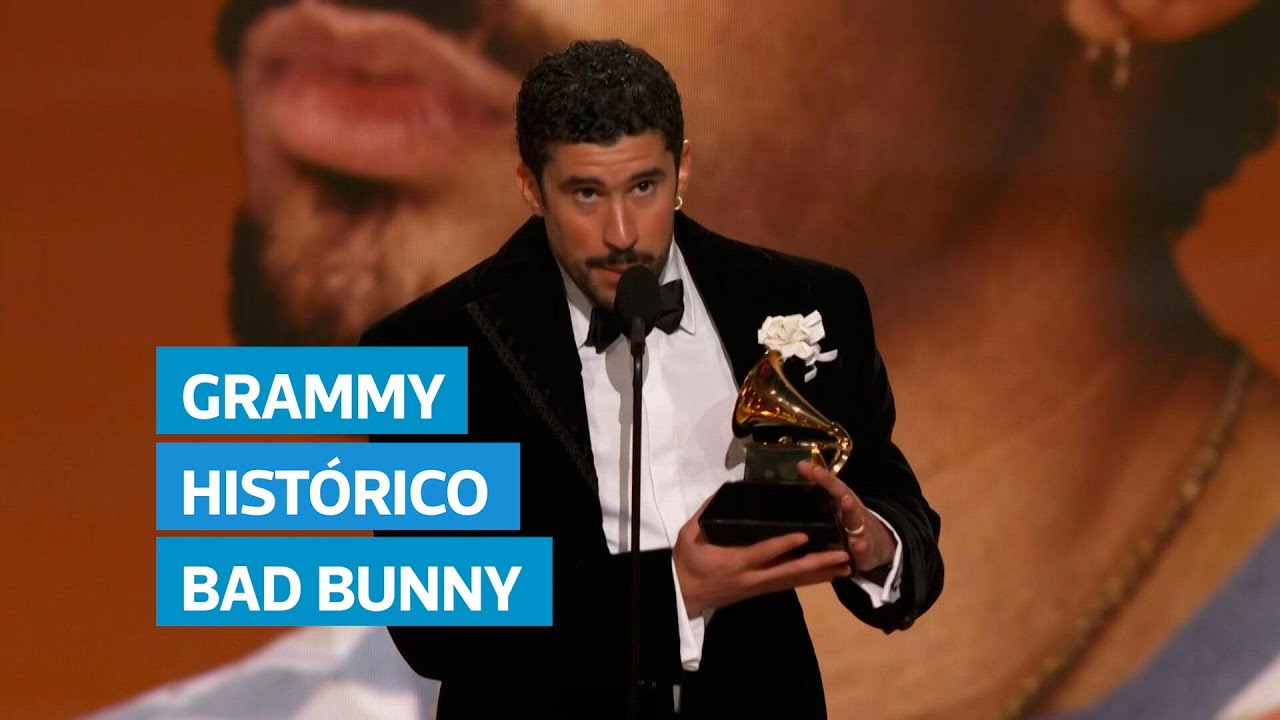 Bad Bunny hace historia y gana Grammy a Álbum del Año con disco totalmente en español