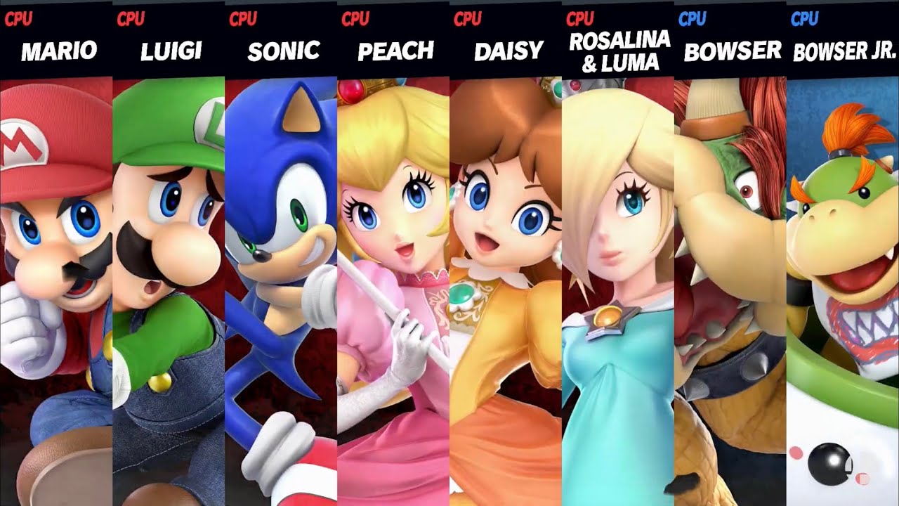 Super Smash Bros. Ultimate - Mario Team vs Bowser Team - YouTube