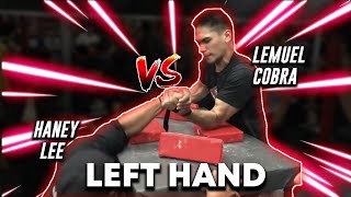 Haney Lee vs Lemuel Cobra | Profit Gym Armwrestling Tournament - Quarterfinals (Left Hand)