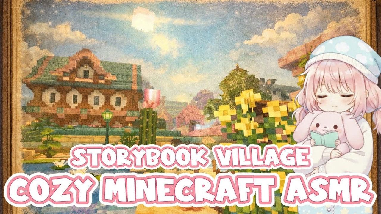 Morning Minecraft ASMR 🌿 peaceful building time｜朝の無言作業