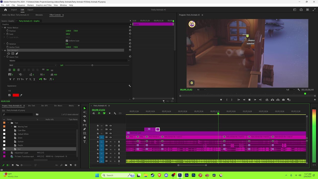 Just Editing a Video