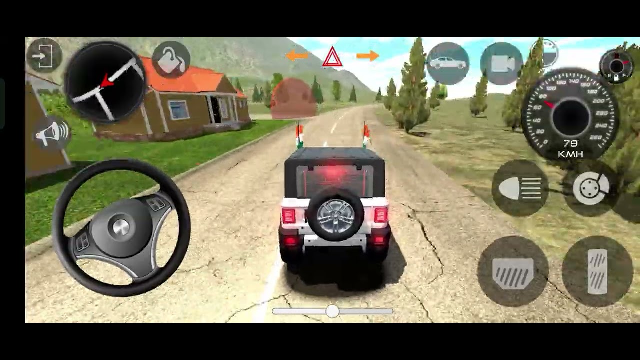 Indian cars driving simulator 3d game ll car racing mehndra Thar off-road game ll car racing 