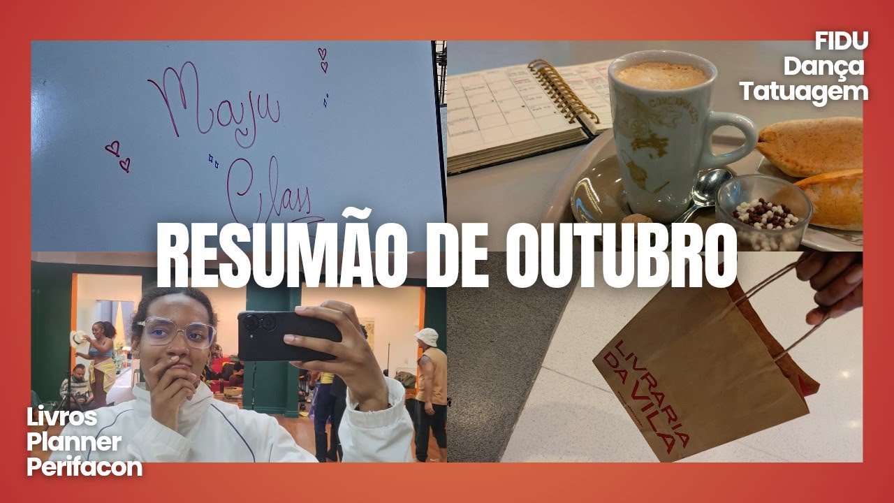 RESUMÃO DE OUTUBRO: planner 2026, livros novos e perifacon!!! 📚❤️‍🔥✨