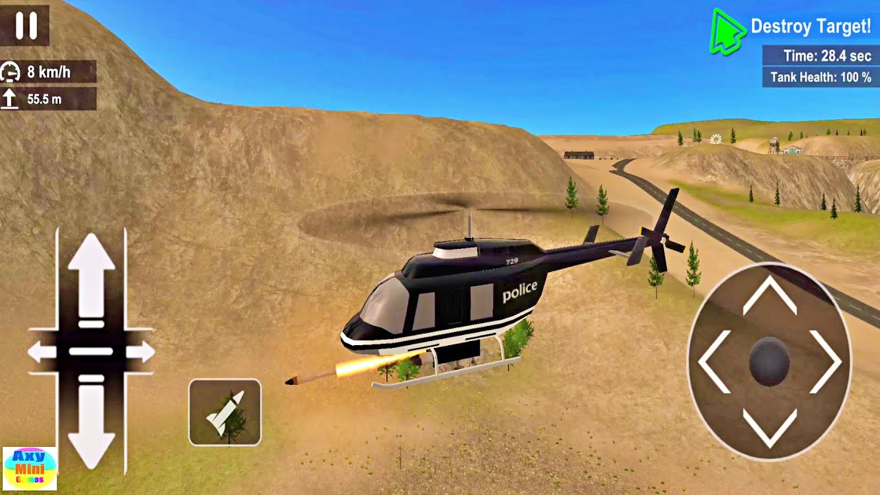 New Police Helicopter UnlockHelicopter Flying SimulatorCar Driving