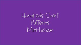Famous Hundreds Chart Patterns Lesson Wealth