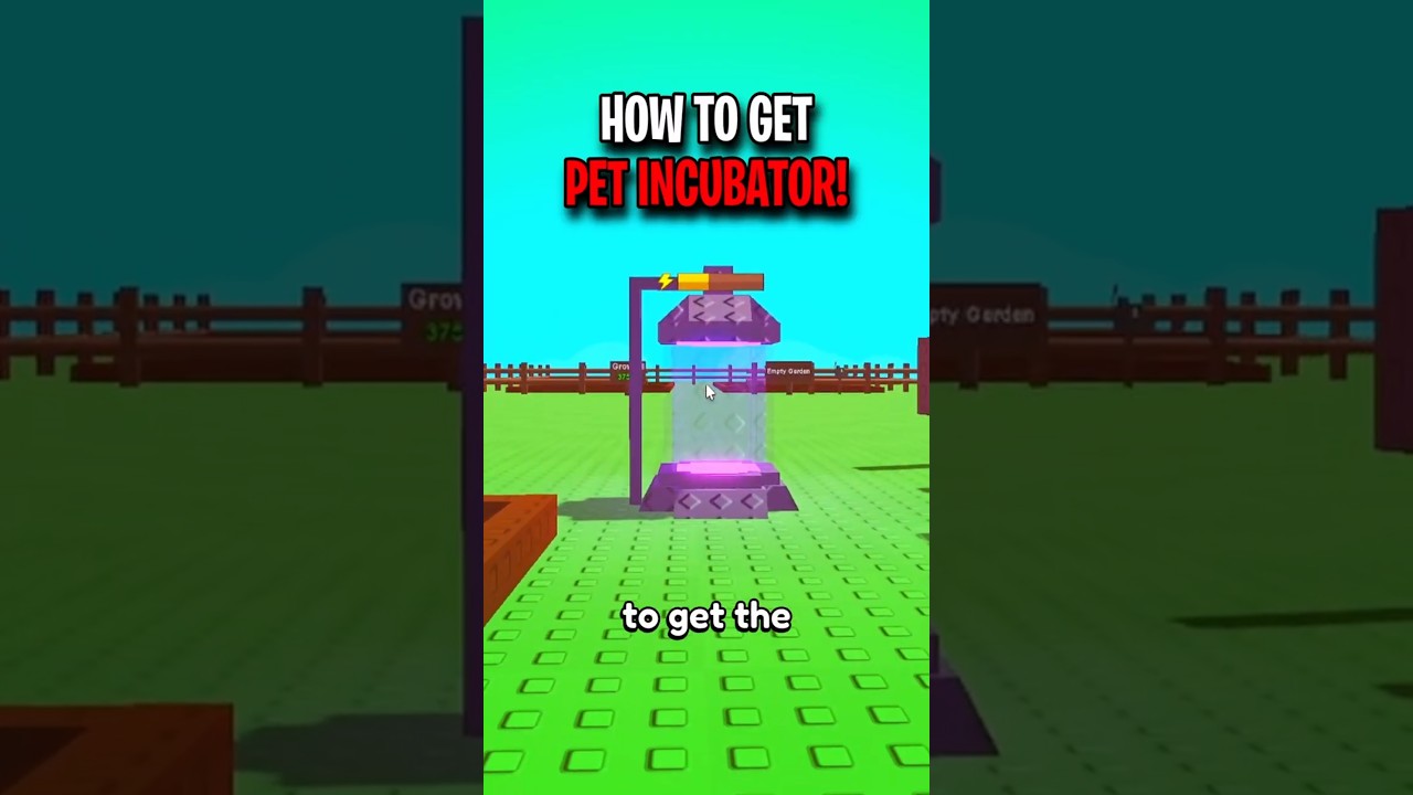 How To Get Pet Incubator (GROW A GARDEN) Roblox