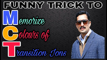 Short trick to memorize the colours of transition metal ion//ETEA part 122//By YK Sir