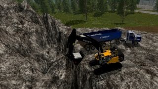 Farming simulator 17 - Hauling tar and stone, Mining #13