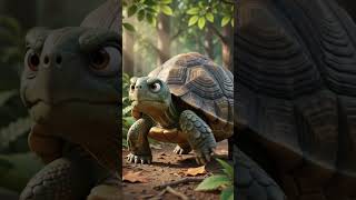 🦊🐢 నక్క vs తాబేలు పరుగు పందెం | చివరికి ఎవరు గెలిచారు? 😱 | Telugu AI Story #Shorts