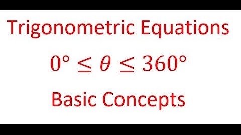 Solve Trigonometric Equations When Principal Angle is 0 to 360 degrees MCR3U SAT Preparation | ACT