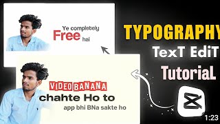 Typography Text Reels Editing Tutorial | Capcut Typography Text Reels E | Text Video Editing 