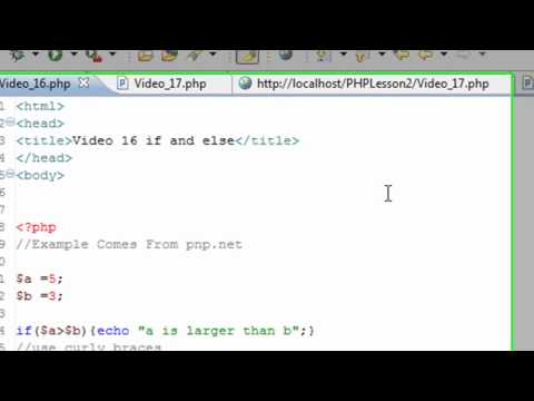 PHP Programming 16 If Else