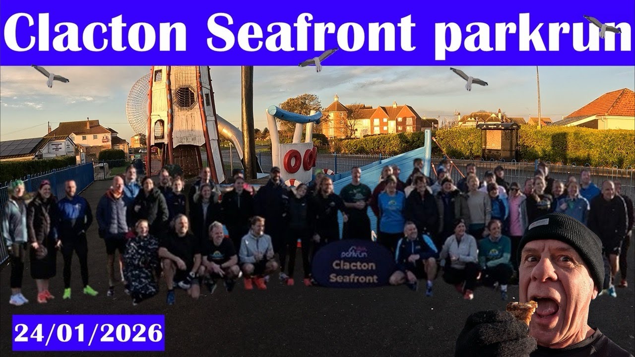 Забег parkrun на набережной Клэктона (Успею ли я финишировать к торту!)