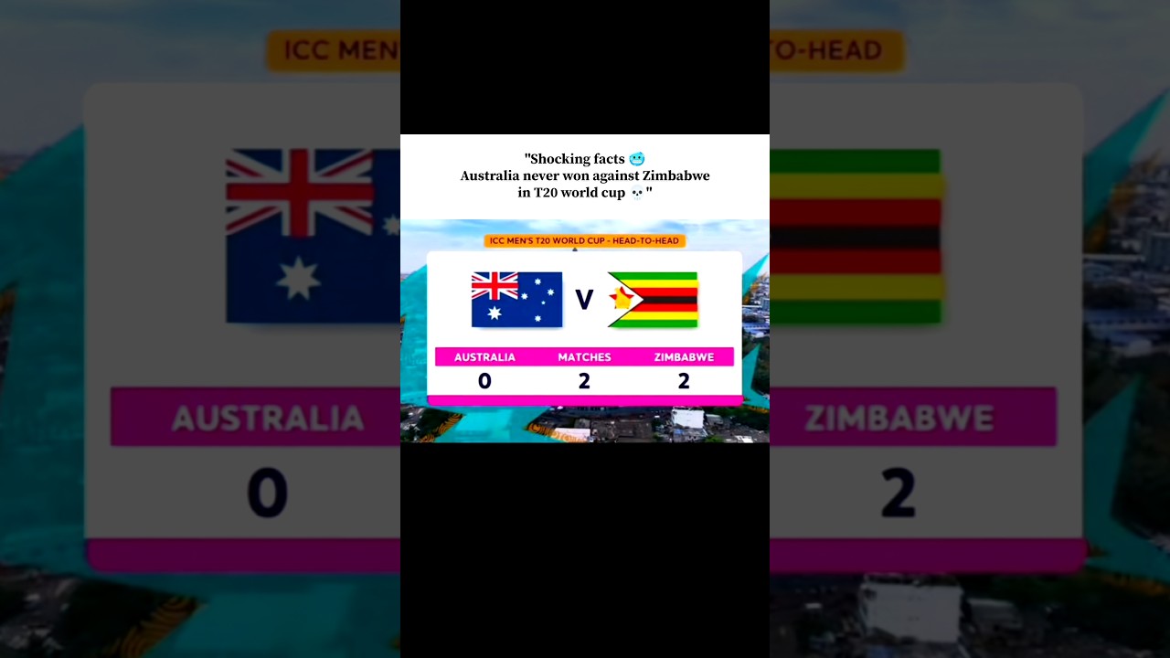 Australia never won any Match against Zimbabwe 🥶 
